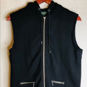 Lauren Jeans Co. Ralph Lauren Hoodie Zip Up Vest Black